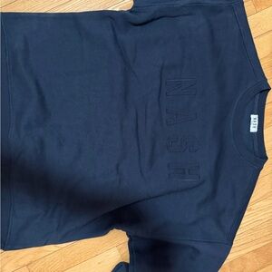 NASH Embossed Navy Crewneck Sweatshirt